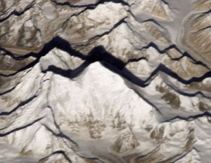Mount Everest from Space. Tiny!