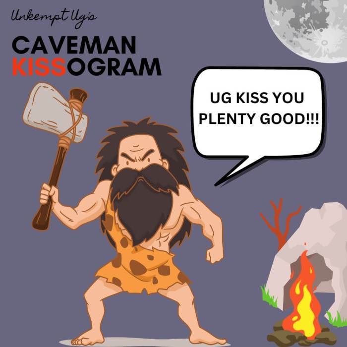 Unkempt Ug's Caveman Kissogram