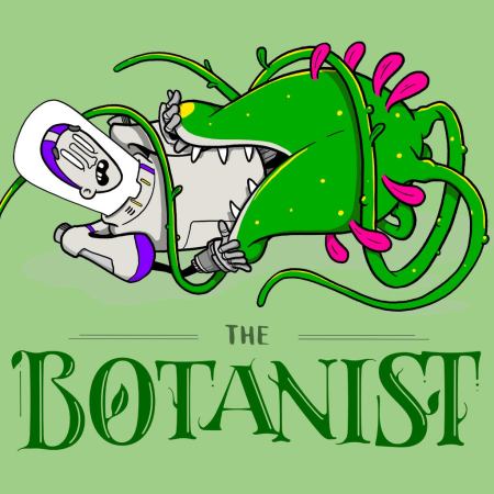 The Botanist interactive comic game on the Playdate