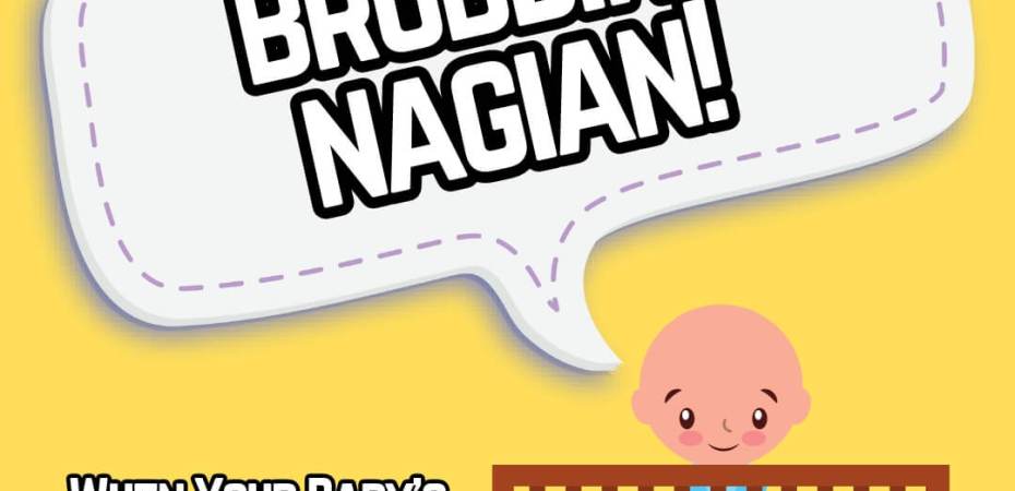 Baby's first word is brobdingnagian